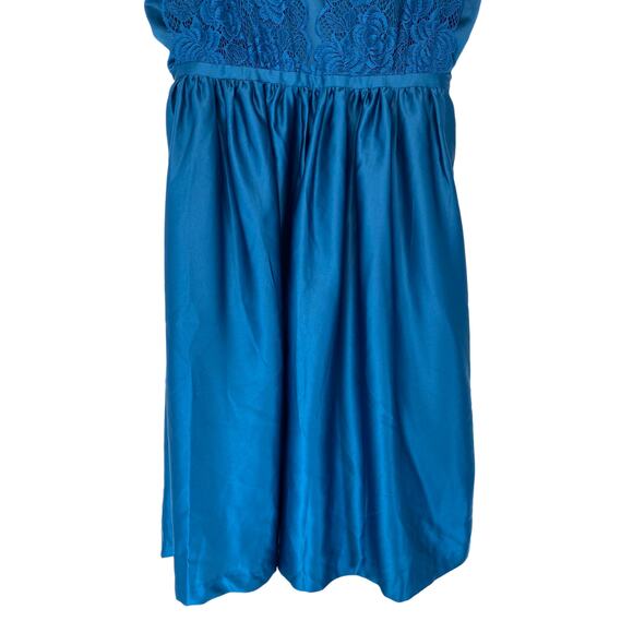 ModCloth Geode Blue Fairycore Lace Short Sleeveless Formal Dress Size Medium - Picture 4 of 9